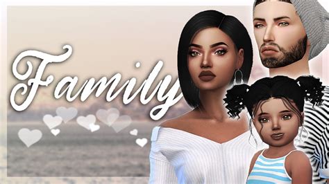 The Sims 4: CAS // Family + Full CC List - YouTube