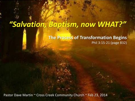 PPT - “Salvation, Baptism, now WHAT?” PowerPoint Presentation, free download - ID:2792516