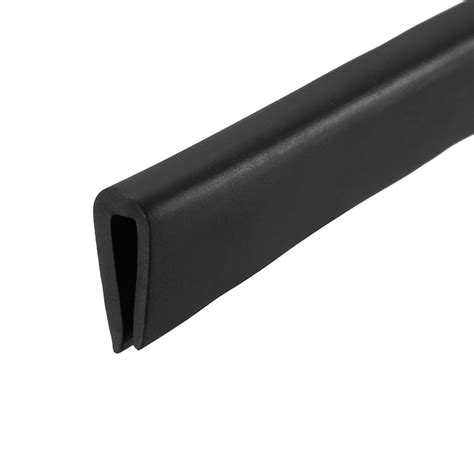 Edge Trim U Seal Black PVC Plastic U Channel Edge Protector Fit 3/64 ...