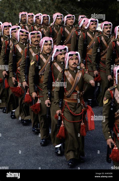 Royal Jordanian Army in traditional uniform Photo by Jayne Fincher ...