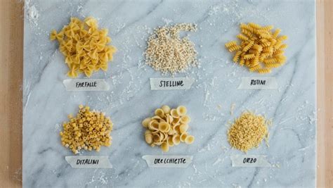 What is the smallest type of pasta?