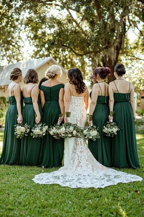 Emerald Green Gold and White Wedding Color Palettes, Emerald Green Bridesmaid Dresses Gold ...