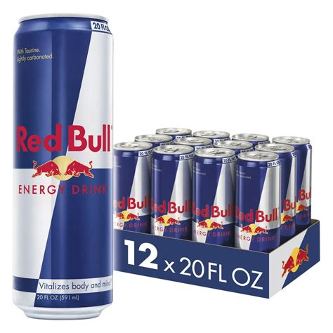 (12 Cans) Red Bull Energy Drink, 20 Fl Oz - Walmart.com - Walmart.com