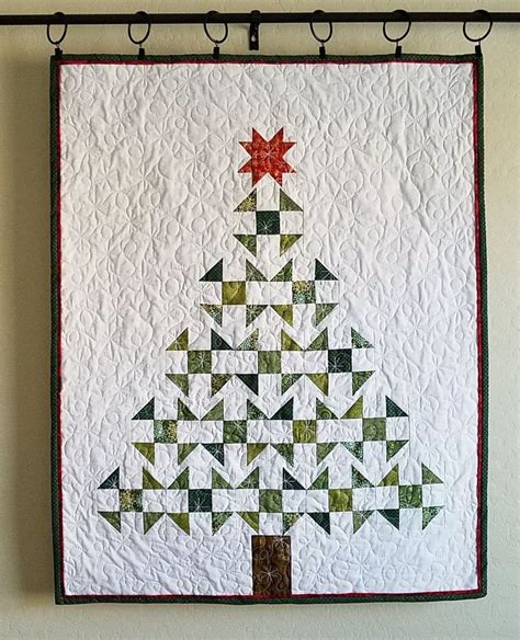 Christmas Tree Quilt Wall Hanging Quilted Christmas Tree Wall - Etsy ...