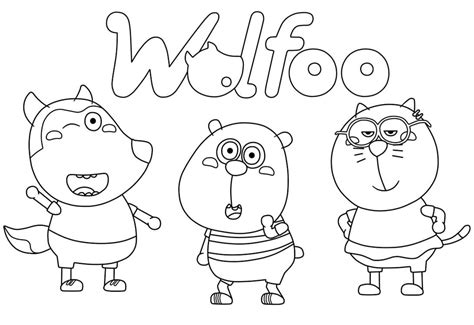 Fun Wolfoo coloring page - Download, Print or Color Online for Free