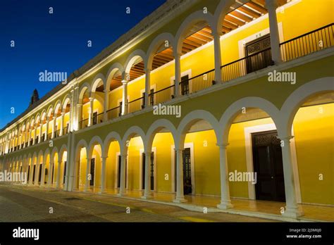 Palace Museum with lights illuminated in evening, Old Town, UNESCO ...