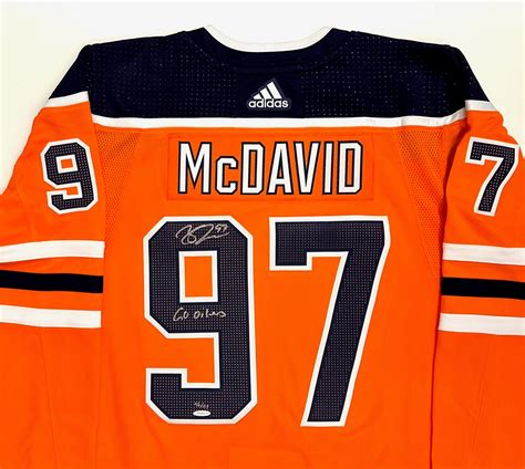 Connor McDavid Autographed Edmonton Oilers Jersey "Go Oilers ...