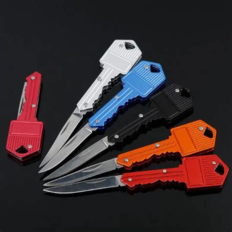 SKTPDD Multi Tools Protable Key Fold Knife Key Pocket Knife Key Chain Knife Peeler Mini Camping ...