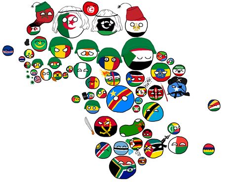 Polandball map of Africa : r/countryballs