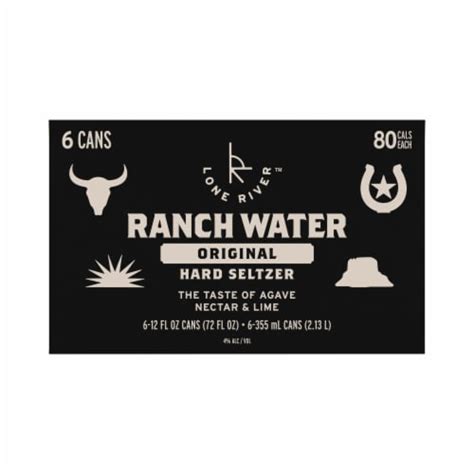 Lone River Ranch Water Original Hard Seltzer, 6 - 12.0 FL OZ - Kroger