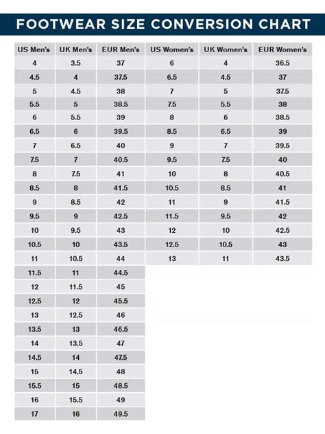 Propper Footwear Size Chart | Uniform Tactical Supply