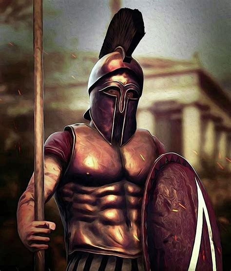 Spartan Hoplite - 03 Painting by AM FineArtPrints