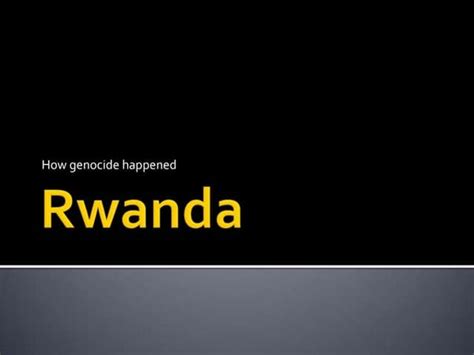 Rwanda Civil War