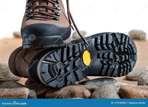 Walking boots stock photo. Image of brown, shoelace - 173730982