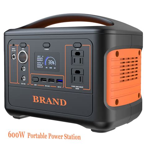 Solar Portable Power Station Multi-Function Energy Storage 600W Outdoor ...