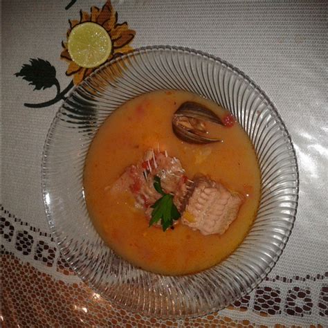 Mi Ángel Gabriel: Sopa de Mariscos con leche de Coco