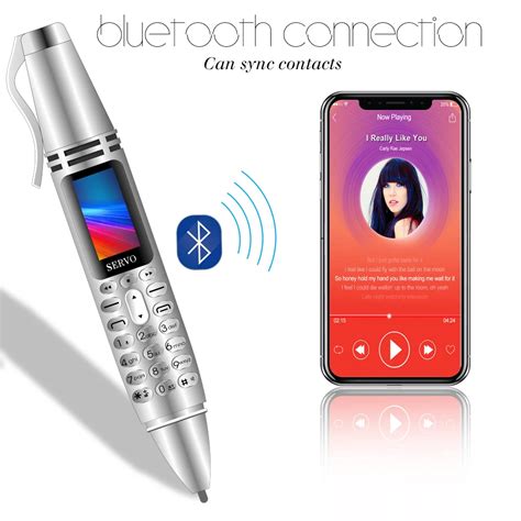 Pen mobile phone mini cellphone Dual SIM Bluetooth Dialer cell phone with Recording-in ...