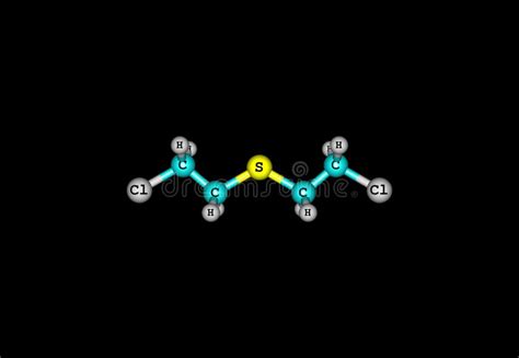 Mustard Gas (Yperite) Structure Stock Illustration - Illustration of sulfur, mustard: 24088167