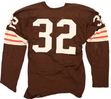 You can own a game-worn Jim Brown jersey, but it won't be cheap