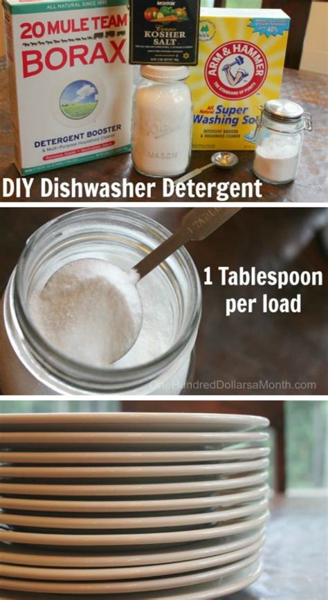 DIY Dishwasher Detergent - One Hundred Dollars a Month