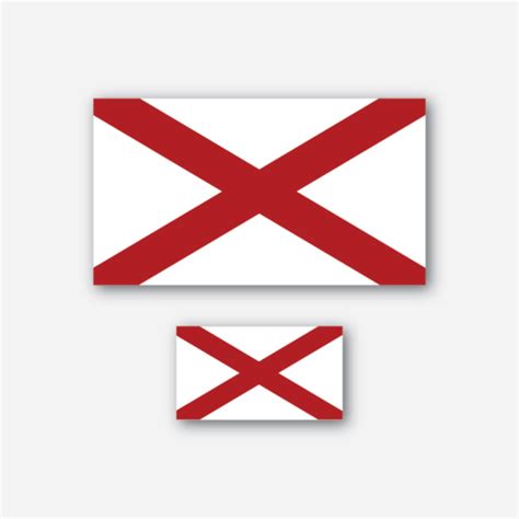 Alabama Flag – Sticker – Metal the Brand