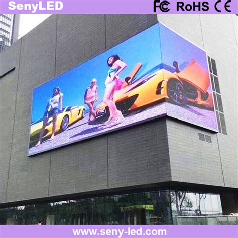 Vertical Straight Corner Digital Display Billboard Outdoor Rainproof LED Video Screen Factory ...