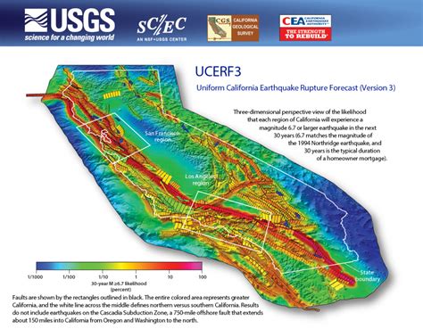 California Earthquake Map – Topographic Map of Usa with States