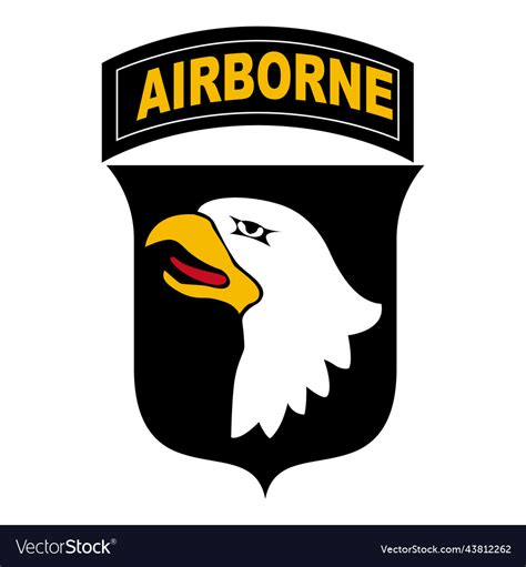 Emblem of the 101st airborne air assault Vector Image