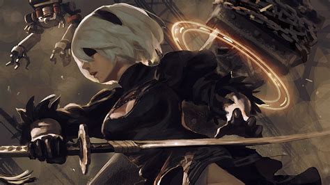 1920x1080 Nier Automata - 2B Wallpaper Background Image. View, download, comment, and rate ...