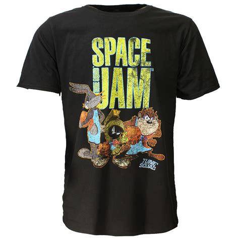 Space Jam 2 Tune Squad T-Shirt Zwart - Official Merchandise - Popmerch.com