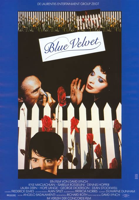 Blue Velvet Original 1986 German A3 Movie Poster - Posteritati Movie ...