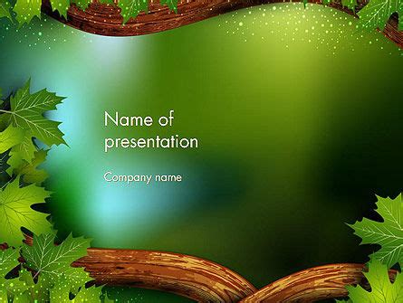 Forest Tale PowerPoint Template, Backgrounds | 12523 | PoweredTemplate.com