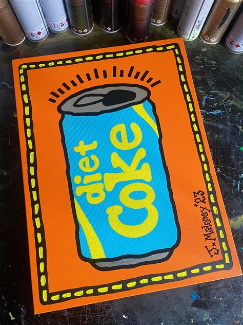 Original 1980s Diet Coke Can Paintings! | Jason Maloney Art