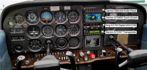 Cessna 152 Instrument Panel Labeled