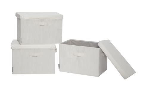 STORAGE MANIAC Canvas Storage Box with Lid, Folding Basket Organizer ...