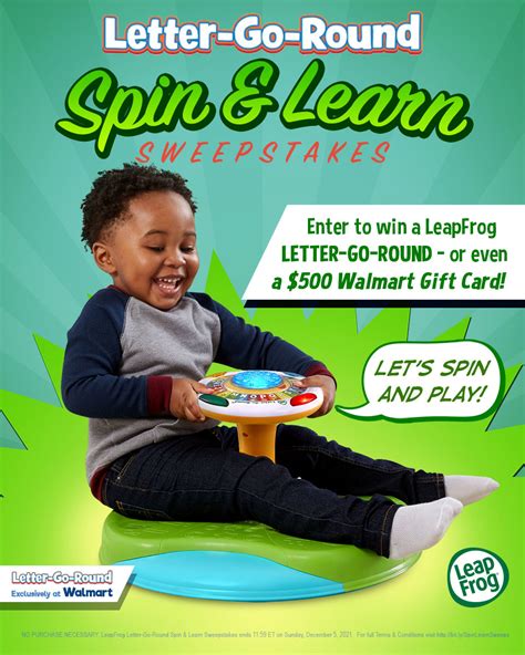 LeapFrog Letter-Go-Round Spin & Learn Sweepstakes - Freebie Alley