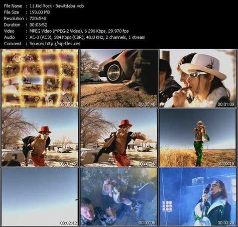 Kid Rock - Bawitdaba - Free Download Music Video Clip from VOB ...