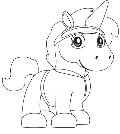 Cartoon Horse Coloring Page - Free Printable Coloring Pages for Kids