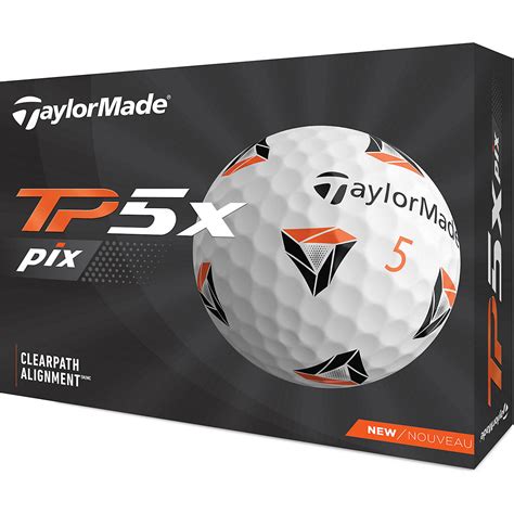 TaylorMade 2021 TP5x PIX Golf Balls 12-Pack | Academy