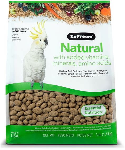 Zupreem Natural Bird Food For Large Birds