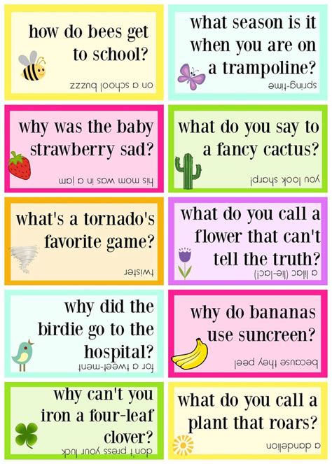 Lunch Box Jokes for Spring, FREE PRINTABLE | Funny jokes for kids, Lunchbox jokes, Jokes for kids