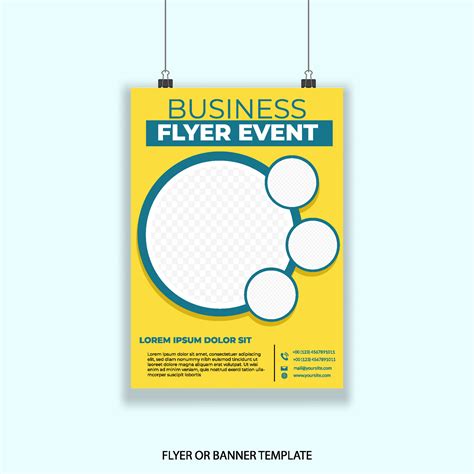 Business flyer or poster graphic design template easy to customize ...