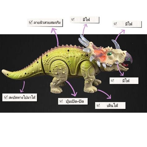 ไดโนเสาร์ของเล่นจำลอง ไดโนเสาร์ใส่ถ่านเดินได้ ขอเล่นสะสมเด็กๆ ...