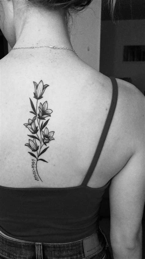 Bellflower Tattoo in 2022 | Tattoos, First tattoo, Leaf tattoos