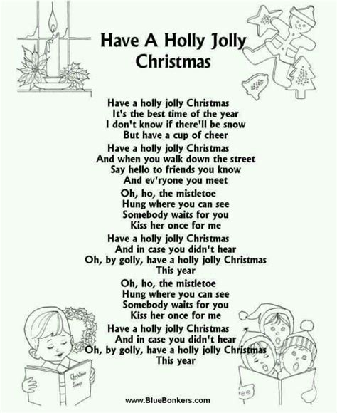 a christmas poem with the words have holly jolly