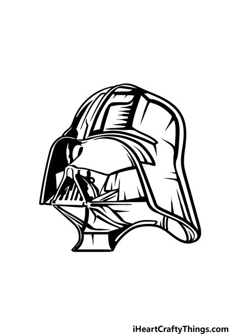 Darth Vader Helmet Coloring Page