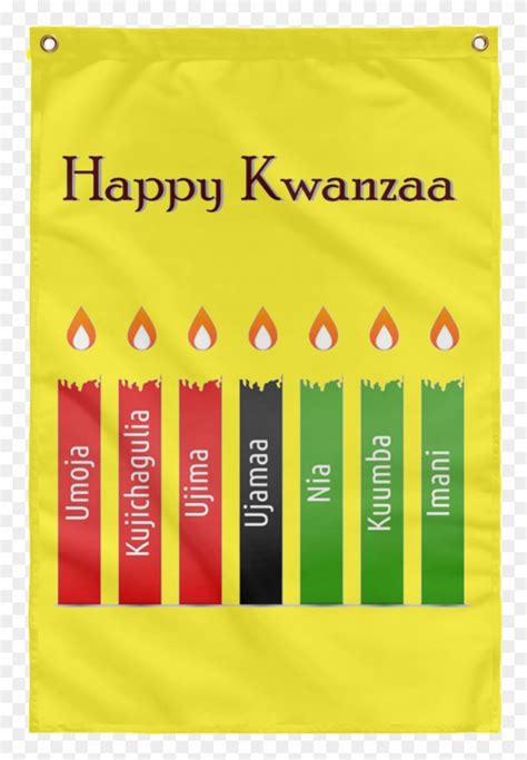 Happy Kwanzaa 7 Principles Wall Flag - Umoja Kwanzaa 7 Principles, HD Png Download - 1155x1155 ...