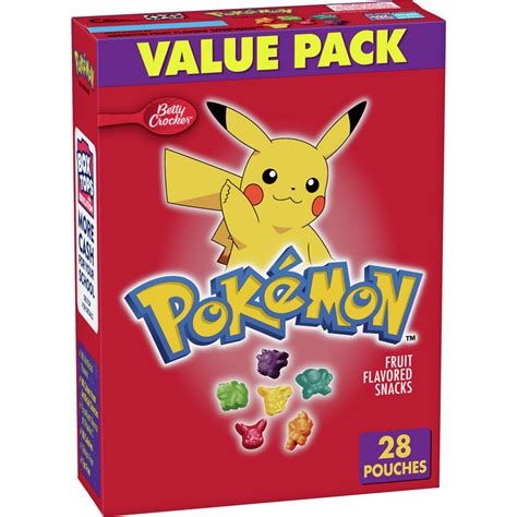 Betty Crocker Nintendo Pokémon, Fruit Snacks, 20 ct, 16 oz - Walmart ...