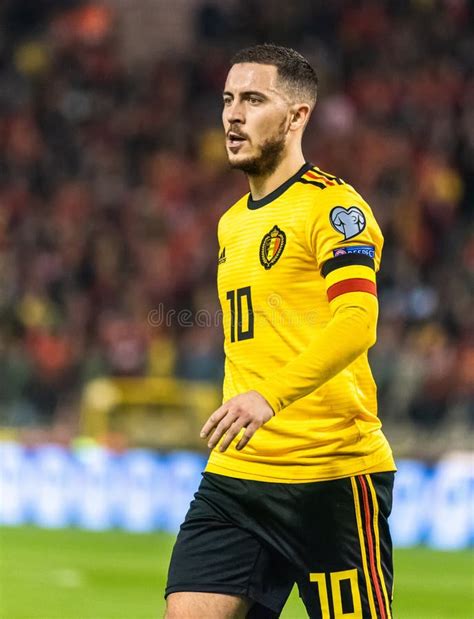 Belgium National Football Team Captain Eden Hazard Editorial Photo ...