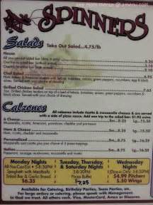 Online Menu of Spinners Diner Restaurant, Fayetteville, North Carolina, 28303 - Zmenu